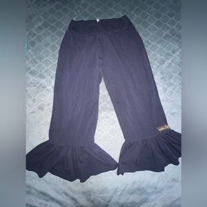 Matilda Jane cropped Navy Ruffled Pants